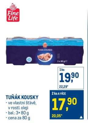 Tuňák kousky
