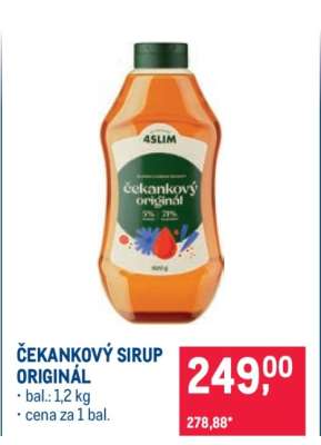 ČEKANKOVÝ SIRUP ORIGINÁL