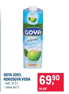 Goya 100% kokosová voda