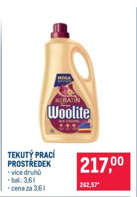 Tekutý prací prostředek