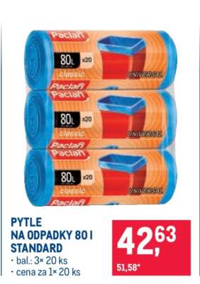 PYTLE NA ODPADKY 80 l STANDARD