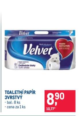 Toaletní papír 3vrstvý