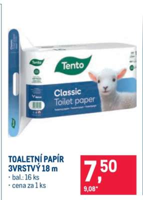 TOALETNÍ PAPÍR 3VRSTVÝ 18 m