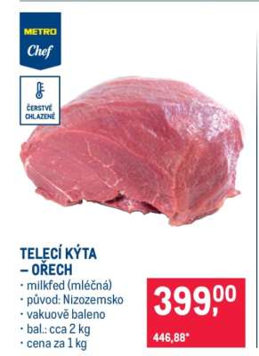 Telecí kýta – ořech