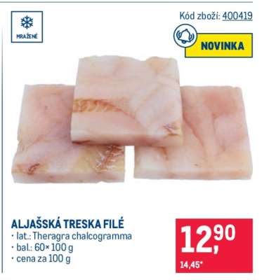 Aljašská treska filé