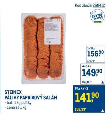 STEINEX PÁLIVÝ PAPRIKOVÝ SALÁM