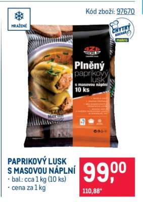 Paprikový lusk s masovou náplní