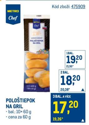 Pološtiepok na gril