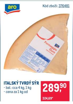 Italský tvrdý sýr