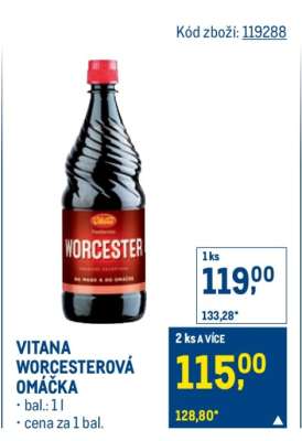Vitana Worcesterová omáčka