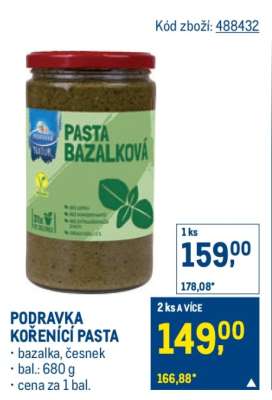 PODRAVKA KOŘENICÍ PASTA
