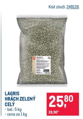 Lagris hrách zelený celý