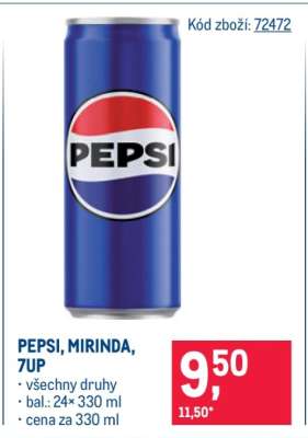 Pepsi, Mirinda, 7Up