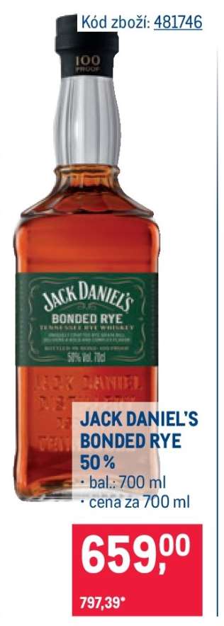 JACK DANIEL'S BONDED RYE