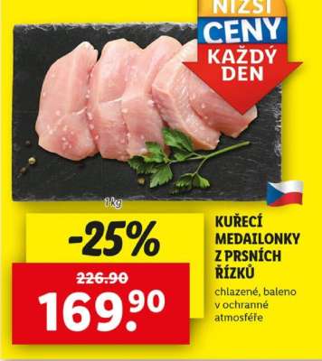 KUŘECÍ MEDAILONKY Z PRSNÍCH ŘÍZKŮ