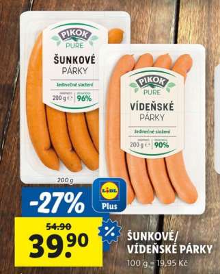 ŠUNKOVÉ VÍDEŇSKÉ PÁRKY
