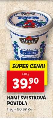 HAMÉ Švestková povidla