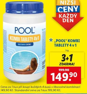 POOL kombi tablety 4 v 1