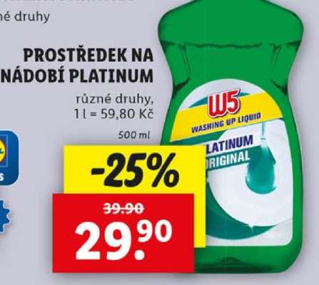 PROSTŘEDEK NA NÁDOBÍ PLATINUM