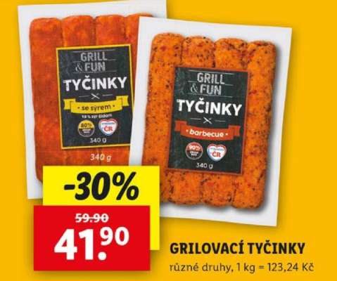 GRILOVACÍ TYČINKY