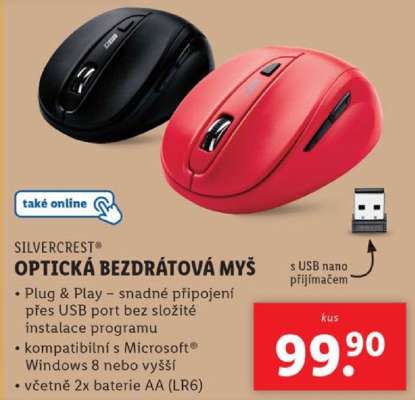SILVERCREST Optická bezdrátová myš