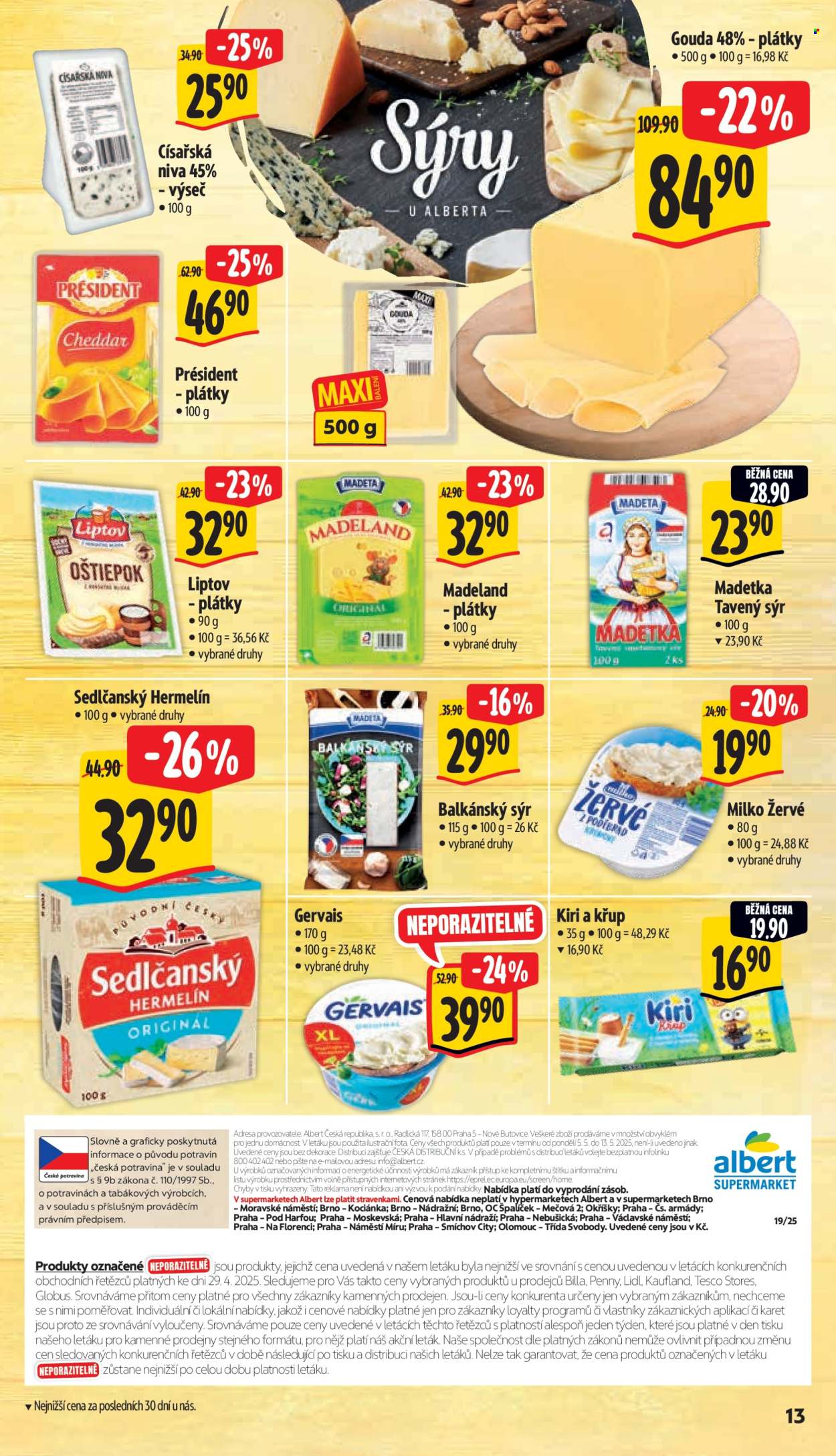 Leták Albert Supermarket - 5. 5. 2025 - 13. 5. 2025. 