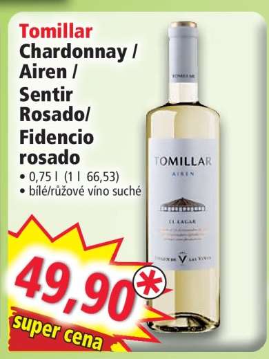 Tomillar Chardonnay / Airen / Sentir Rosado/ Fidencio rosado