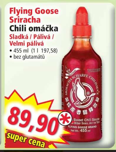 Flying Goose Sriracha Chili omáčka