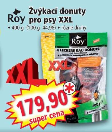 Žvýkací donuty pro psy XXL