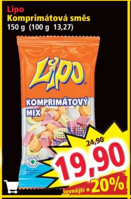 Lipo Komprimátová směs