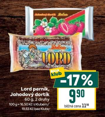 Lord perník, Jahodový dortík