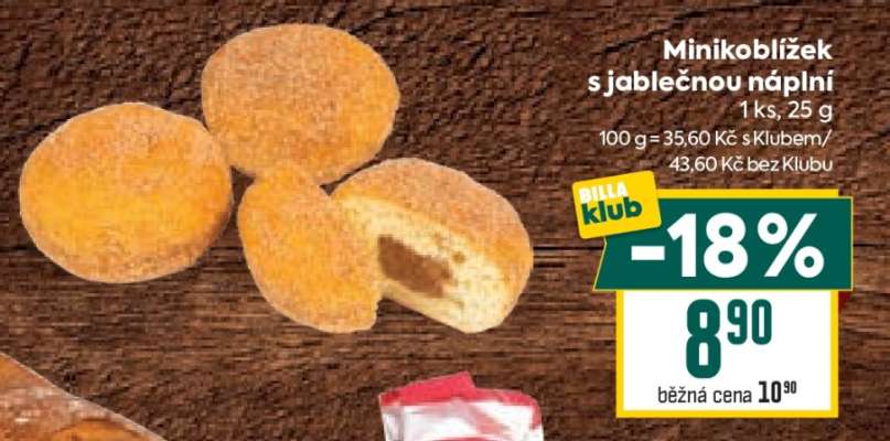 Minikoblížek s jablečnou náplní