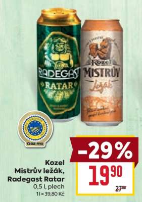 Kozel Mistrův ležák, Radegast Ratar