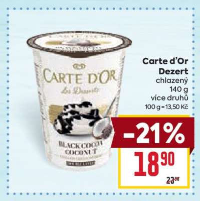 CARTE D’OR DEZERT