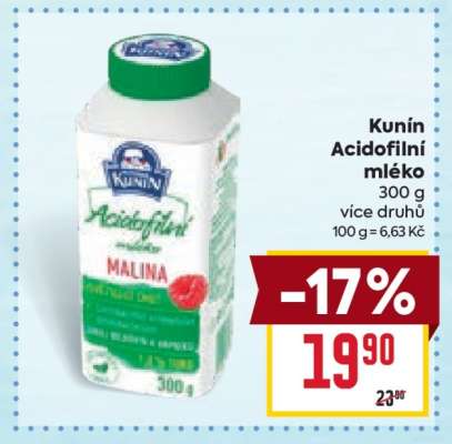 Kunín Acidofilní mléko