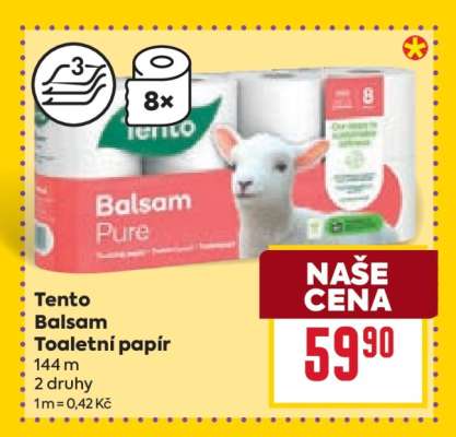 Tento Balsam Toaletní papír