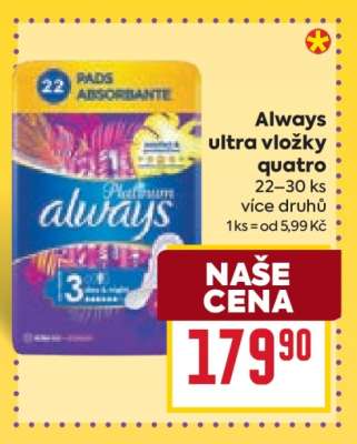 Always Ultra vložky quatro