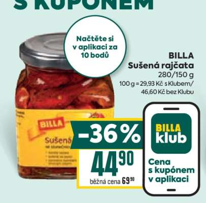 BILLA Sušená rajčata