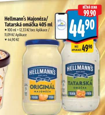 Hellmann´s majonéza tatarská omáčka 405 ml