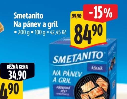 Smetanito na pánev a gril
