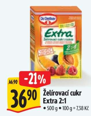Želírovací cukr Extra 2:1