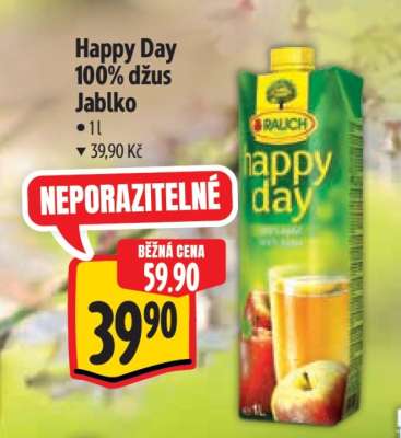 Happy Day 100% džus Jablko