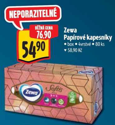 Zewa papírové kapesníky