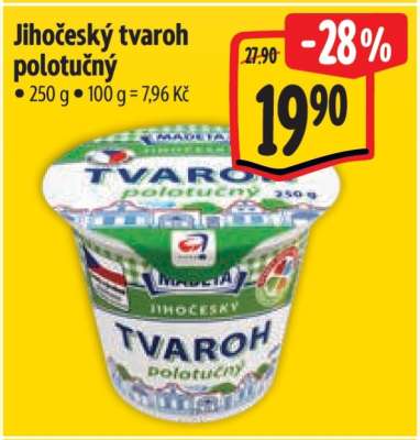 Jihočeský Tvaroh polotučný