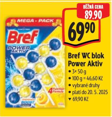 Bref WC blok Power aktiv