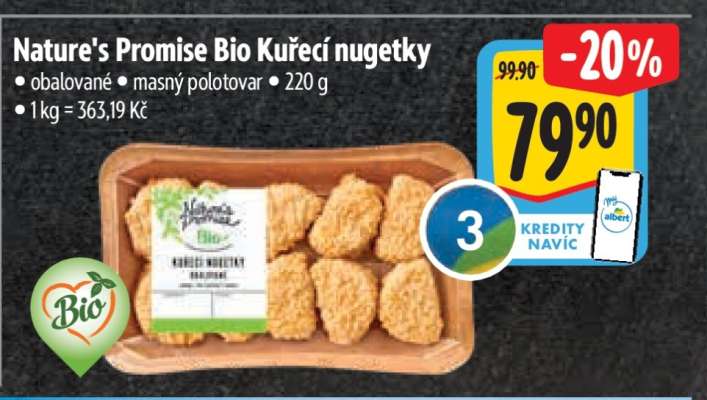 Nature's Promise Bio Kuřecí nuggetky