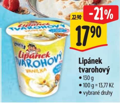 Lipánek tvarohový