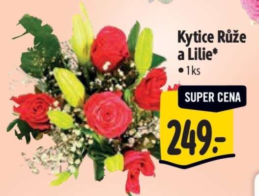 Kytice růže a lilie