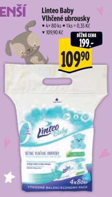Linteo Baby Vlhčené ubrousky