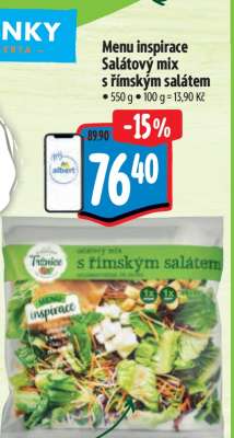 Menu inspirace Salátový mix s římským salátem